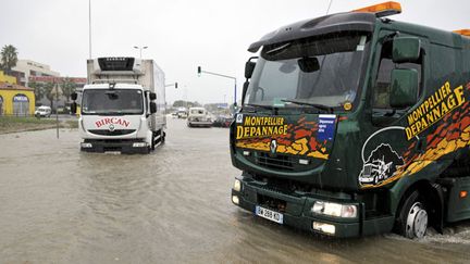 &nbsp; (Une trentaine de routes ont dû être coupées aux alentours de Montpellier © PHOTOPQR/LE MIDI LIBRE /BRUNO CAMPELS)