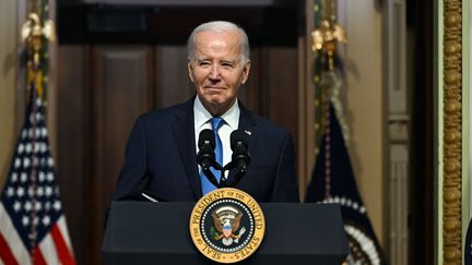 Le président américain Joe Biden, à Washington, le 13 décembre 2023. (JIM WATSON / AFP)