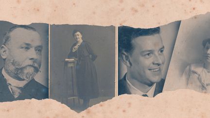 De gauche à droite : Gabriel Valette, Alice Lallement-Favry, Edmond Couderc, Simon Génin. (FRANCEINFO / BATISTE POULIN / DR)