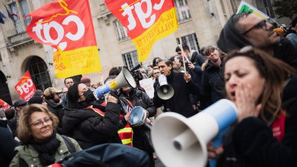 Mobilisation contre la réforme des retraites le 18 avril 2023 à Saint-Denis (Seine-Saint-Denis). (AFP)