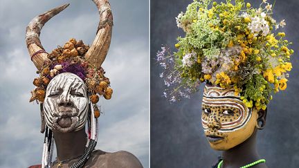 Les peintures utilisées pour le corps et le visage sont réalisées avec des colorants naturels issus de plantes et de minéraux.&nbsp; (DALE MORRIS/CATERS)