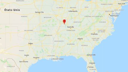 Une fusillade dans un lycée de Benton, dans le&nbsp;Kentucky (Etats-Unis), a fait deux morts et une vingtaine de blessés, mardi 23 janvier 2018.&nbsp; (GOOGLE MAPS)