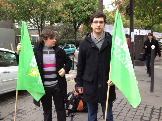 Des militants du mouvement des "jeunes écologistes" (NG)