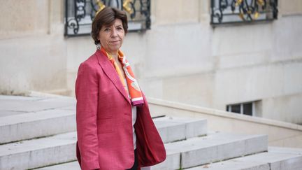 La ministre des Affaires étrangères, Catherine Colonna, lors du Conseil des ministres à l'Elysée, le 31 octobre 2023. (LUC NOBOUT / MAXPPP)