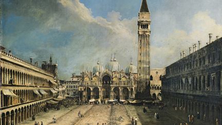 "La place Saint-Marc, vers l'Est", de Canaletto (1723).&nbsp;Huile sur toile. 141,5 x 204,5 cm. Madrid, Museo Thyssen-Bornemisza. (MUSEO THYSSEN-BORNEMISZA, MADRID)