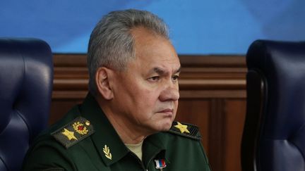 Le ministre de la Défense russe, Sergei Shoigu, à Moscou, le 19 décembre 2023. (MIKHAIL KLIMENTYEV / AFP)