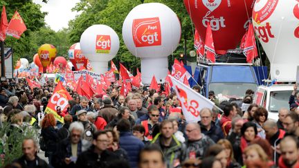 Des manifestants à Paris le 9 mai 2019. (THOMAS SAMSON / AFP)