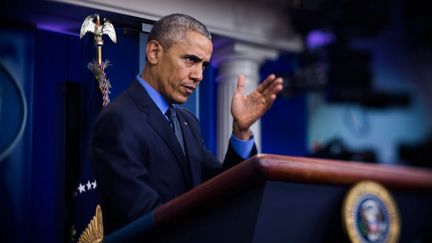  (Le président Obama lors de sa conférence de presse de fin d'année le 18 décembre dernier © MaxPPP)