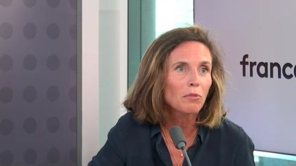 Justine Ryst, la directrice générale de YouTube France, le 16 mai 2023. (FRANCEINFO / RADIO FRANCE)