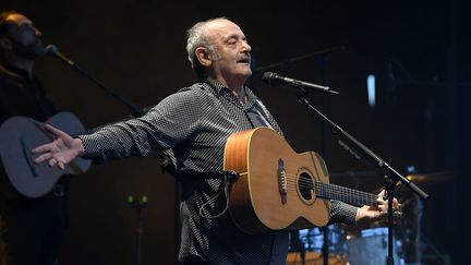 Louis Chedid sur scène aux Nuits de Fourvière, à Lyon (Rhône) le 2 juillet 2021 (JOEL PHILIPPON / MAXPPP)