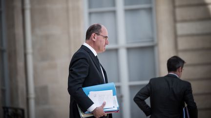 Le Premier ministre Jean Castex à la fin du Conseil des ministres, le 22 juillet 2020 au palais de l'Elysée. (NICOLAS ORCHARD / HANS LUCAS / AFP)