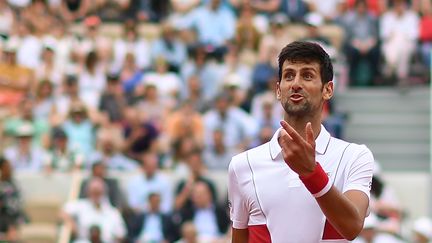 Novak Djokovic disputera son neuvième huitième de finale d'affilée à Roland-Garros (CHRISTOPHE ARCHAMBAULT / AFP)