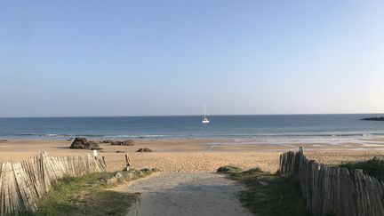 La plage des Vielles à l'île d'Yeu en Vendée, le 28 mars 2019. Photo d'illustration. (SIXTINE LYS / FRANCE-BLEU LOIRE OCÉAN)