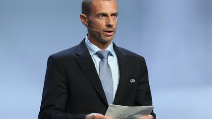 Le président de l'UEFA, Aleksander Ceferin. (VALERY HACHE / AFP)