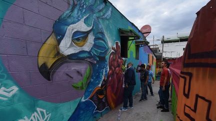 Graff à Sana Fe, quartier de San Salvador
 (Marvin RECINOS / AFP)