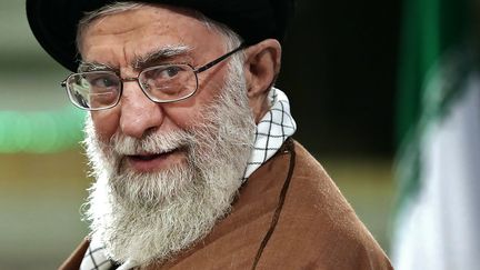 Le guide suprême&nbsp;de la Révolution iranienne, l'ayatollah Ali Khamenei, le plus haut dirigeant du pays, à Téhéran (Iran), le 6 décembre 2017. (KHAMENEI.IR / AFP)