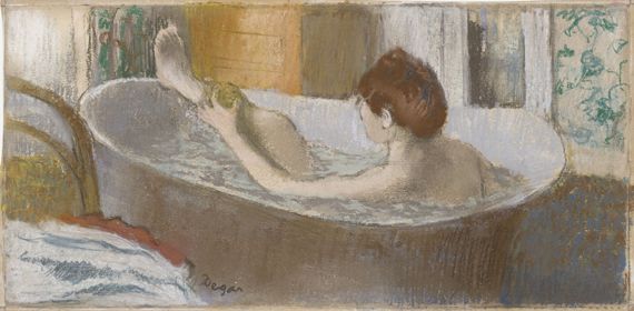 Edgar Degas (1834-1917), "Une femme dans une baignoire s&rsquo;&eacute;pongeant la jambe", vers 1883. Mus&eacute;e d&rsquo;Orsay, Paris, legs du comte Isaac de Camondo, 1911. (MUSÉE D'ORSAY, DIST. RMN / PATRICE SCHMIDT)