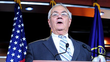 Le repr&eacute;sentant d&eacute;mocrate Barney Frank, le 29 novembre 2011, au Capitole, &agrave; Washington. (KAREN BLEIER / AFP)