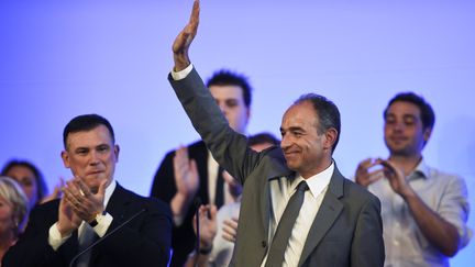 Le pr&eacute;sident d&eacute;missionaire de l'UMP Jean-Fran&ccedil;ois Cop&eacute;, le 11 juin 2014, &agrave; Aulnay-sous-Bois (Seine-Saint-Denis). (ERIC FEFERBERG / AFP)