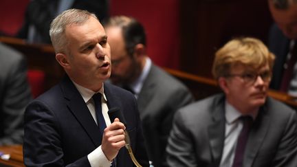 Le ministre de la Transition écologique, François de Rugy, à l'Assemblée nationale, le 23 janvier 2019. (ERIC FEFERBERG / AFP)