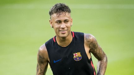 L'attaquant brésilien Neymar Jr. lors d'un&nbsp;entraînement du FC Barcelone, le 28 juillet 2017 aux Etats-Unis. (IRA L. BLACK - CORBIS / CORBIS SPORT)