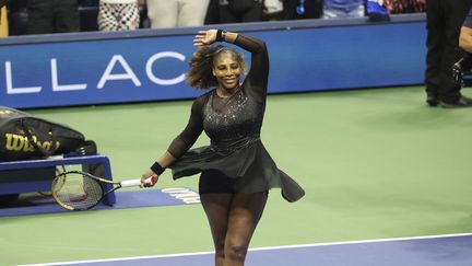 Serena Williams après sa victoire lors du premier tour de l'US Open, le 29 août 2022. (JEAN CATUFFE / JEAN CATUFFE)