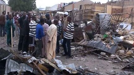 Des explosions ont tué 35 personnes à Maiduguri, au nord du Nigeria, le 1er mars 2014. (AFP PHOTO / STRINGER)