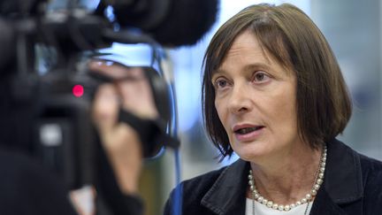 Marie-Paule Kieny, directrice de recherche à l’Inserm, le 22 décembre 2016. (MARTIAL TREZZINI / EPA / KEYSTONE / MAXPPP)