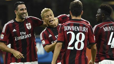 La joie des Milanais Rami, Bonaventura, Honda et Muntari