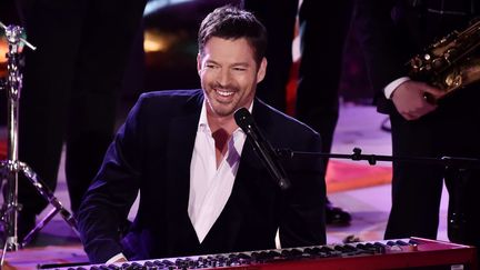 Harry Connick Jr se produit au Rockefeller Center le 29 novembre 2017.
 (Steven Ferdman/REX/SIPA)