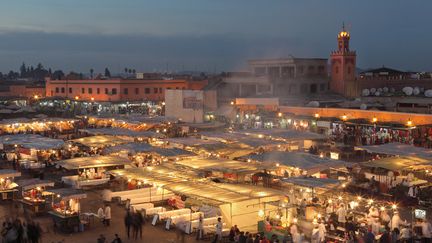 La place Jemaa el-Fna à Marrakech, 10 juin 2019.&nbsp; (MANUEL COHEN / MANUEL COHEN)