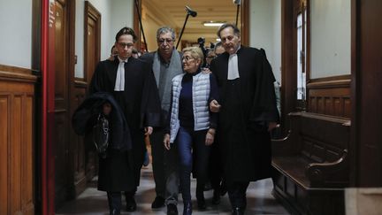 Isabelle et Patrick Balkany en mars 2020 au palais de Justice de Paris.&nbsp; (OLIVIER CORSAN / MAXPPP)