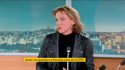 Marylise Léon on the set of franceinfo (franceinfo)