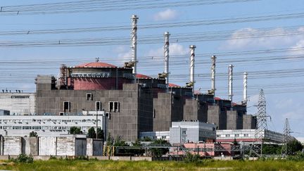 Les unités de la centrale nucléaire de Zaporijjia (Ukraine, le 9 juillet 2019.&nbsp; (DMYTRO SMOLYENKO / NURPHOTO / AFP)