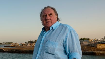 L'acteur français Gérard Depardieu à El Gouna, en Egypte, lors d'un festival de cinéma, le 24 octobre 2020. (AMMAR ABD RABBO / EL GOUNA FILM FESTIVAL / AFP)