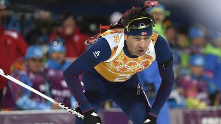 Ole Einar Bjoerndalen est devenu, seul, l'athlète le plus médaillé de l'histoire des JO d'hiver. (ODD ANDERSEN / AFP)