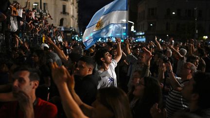 Thousands of demonstrators protest against the policies of the new Argentine government, led by Javier Milei, on December 20, 2023 in Buenos Aires.  (LUIS ROBAYO / AFP)