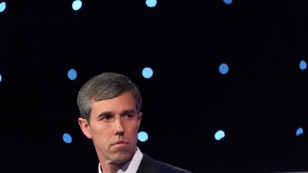 Le candidat à la primaire démocrate pour l'élection présidentielle américaine Beto O'Rourke lors d'un débat, le 15 octobre 2019, à Westerville, Ohio (Etats-Unis). (SHANNON STAPLETON / REUTERS)