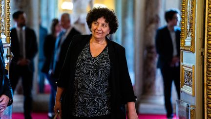 La ministre de l'Enseignement supérieur,&nbsp;Frédérique Vidal, le 8 juillet 2020 au Sénat (Paris). (XOSE BOUZAS / HANS LUCAS / AFP)