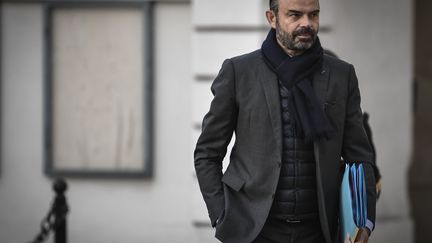 Edouard Philippe, Premier ministre, arrive à Matignon, à Paris, le 14 décembre 2018. (STEPHANE DE SAKUTIN / AFP)