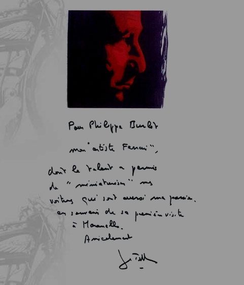 Dédicace de Jean Todt à Philippe Burlet
 (www.philippeburlet.com)