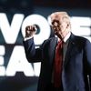 Donald Trump en meeting à Détroit dans l'Etat du Michigan (Etats-Unis), le 18 octobre 2024. (WIN MCNAMEE / GETTY IMAGES NORTH AMERICA / AFP)