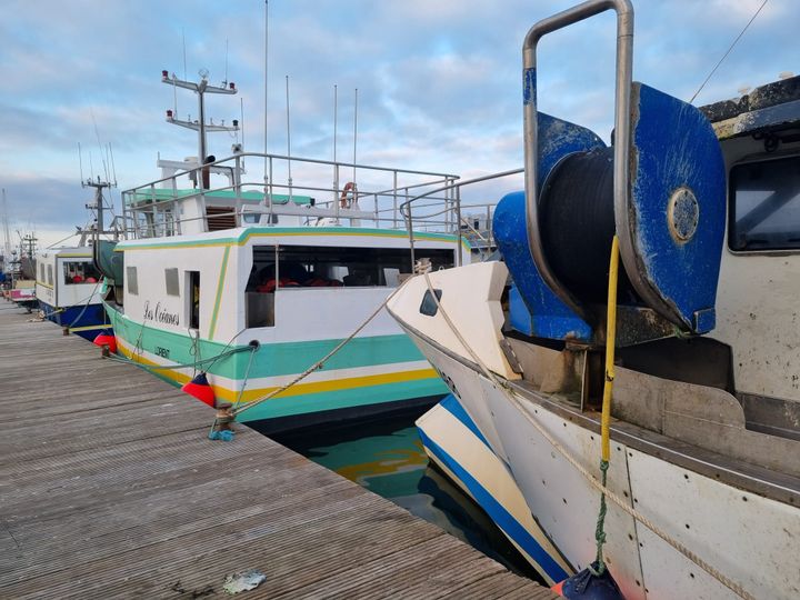 Quai Pourquoi Pas, port de pêche Lorient. (MARION FERRERE / FRANCEINFO)