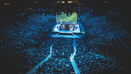 Le Madison Square Garden complètement rempli pour les demi-finales de League of Legends, le 22 octobre 2016. (Riot Games, Inc.)