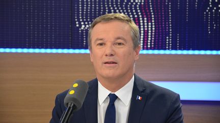 Nicolas Dupont-Aignan president du parti Debout la France. (RADIO FRANCE / JEAN-CHRISTOPHE BOURDILLAT)