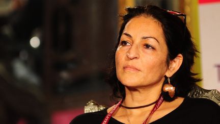 L'écrivaine américano-palestinienne Susan Abulhawa à Jaipur en janvier 2018
 (Bhagitath Basnet / The Times of India / AFP)