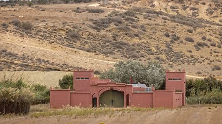 Un poste militaire dans la région d'Oujda, le long de la frontière avec l'Algérie, le 3 novembre 2021. (FADEL SENNA / AFP)