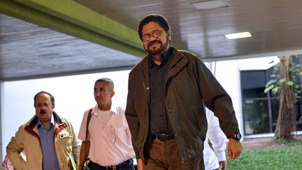 Ivan Marquez, le n&eacute;gociateur en chef des Farc, le 18 janvier 2013 &agrave; La Havane. (ADALBERTO ROQUE / AFP)