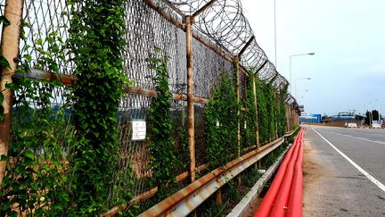 Le Tongil bridge sur la Zone démilitarisée entre la Corée du Sud et la Corée du Nord, le 12 juin 2018. (BENJAMIN ILLY / FRANCEINFO)