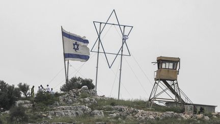 Une vue de l'avant-poste israélien d'Eviatar, en Cisjordanie occupée, le 10 avril 2023. (JAAFAR ASHTIYEH / AFP)